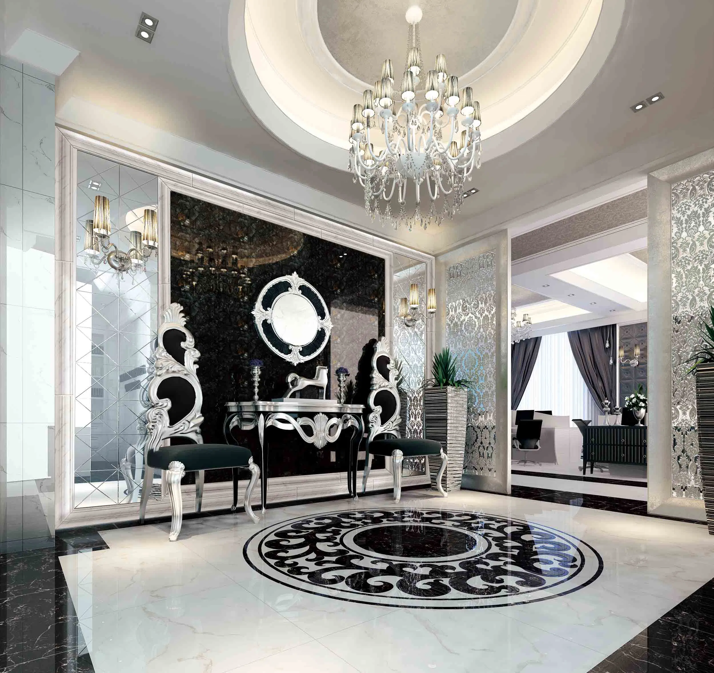 Wall Decoration Beige Color Marble Tile (600*120)