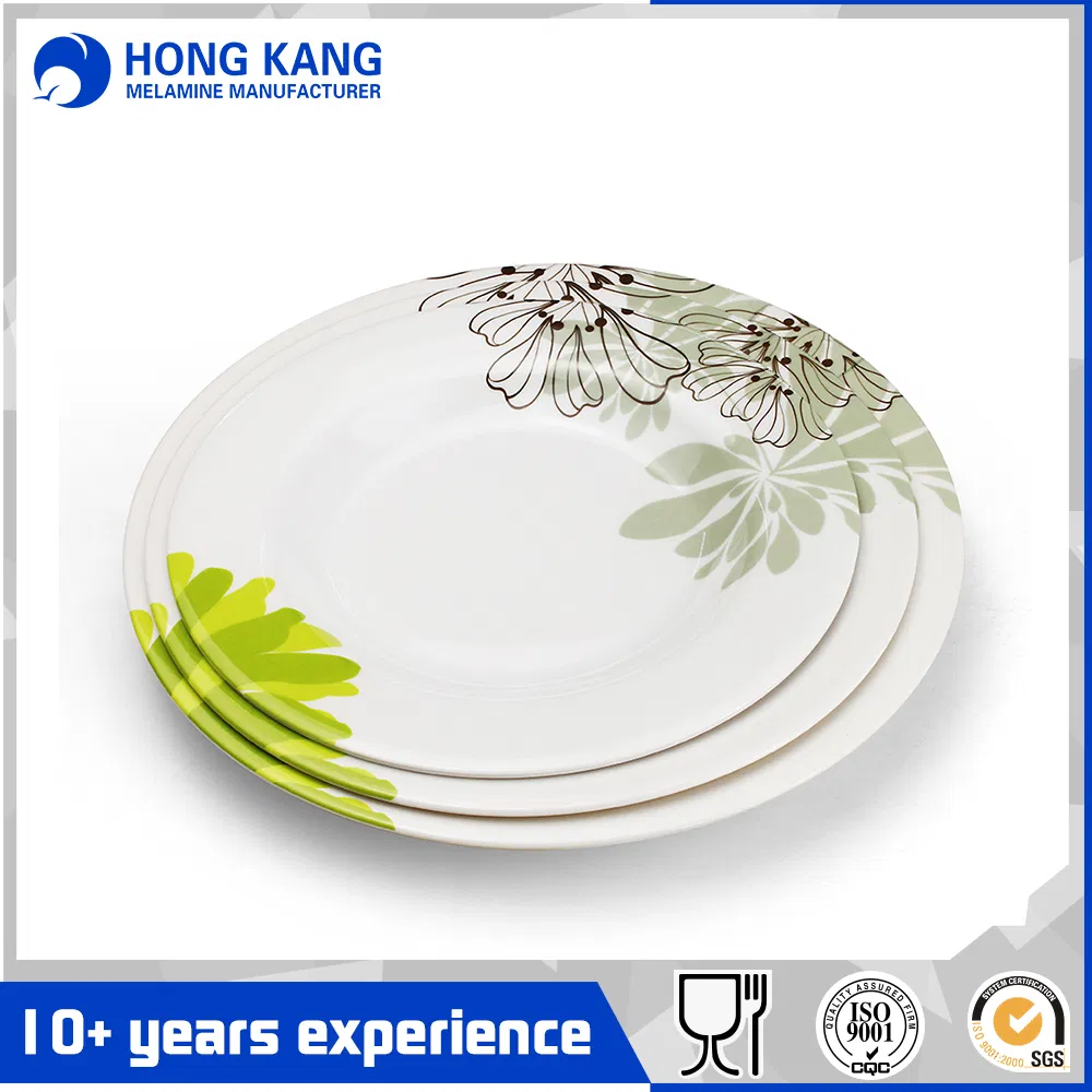 Eco-Friendly Plastic Melamine Dinner Food Plates