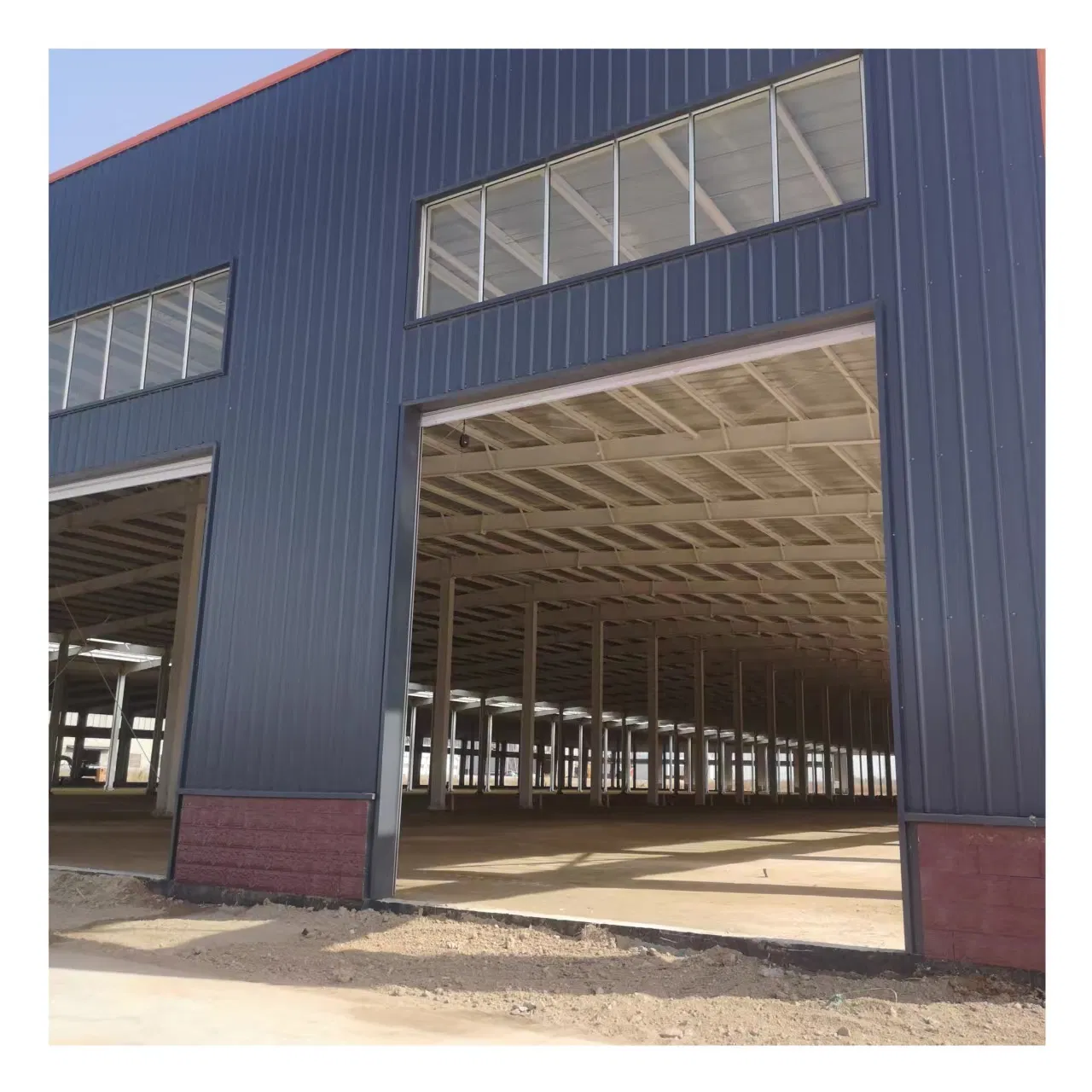 Prefabricated/Prefab H Beam Q235B /Q345b Light Frame Storage Metal Factory Logistic Steel Structure Building Warehouse for Industrial Factory