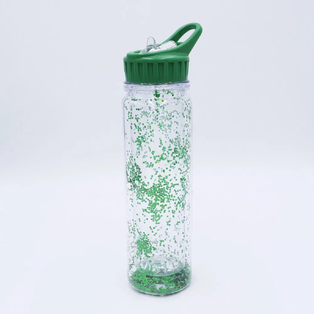 18oz Glitter Water Bottles Double Wall Insulated Keep Beverages Hot Cold Wyz17591