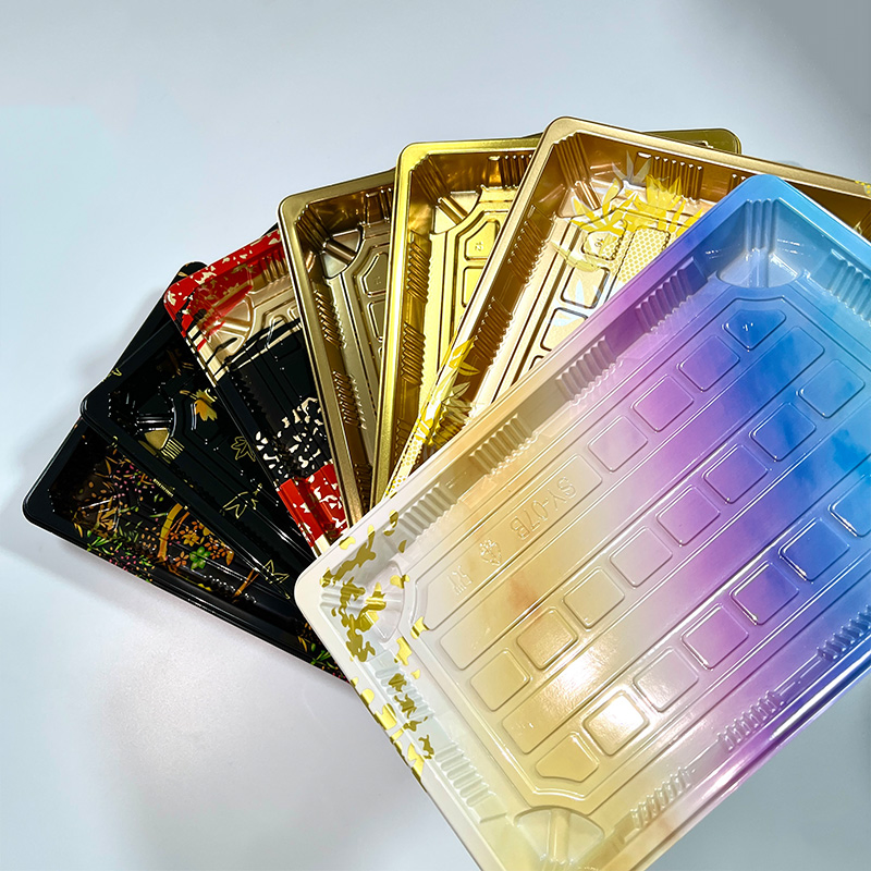 Luxury Design Plastic Takeaway Sushi Seafood Fruit Packaging Tray