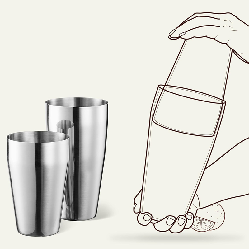 a Bar Over Professional Boston Stainless Steel Mixed Drink Shaker Cocktail Shaker