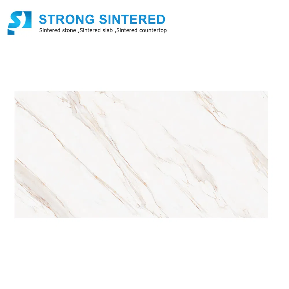 Customization Gold Marble Large Ceramic Background Wall Floor Tile Sintered Stone