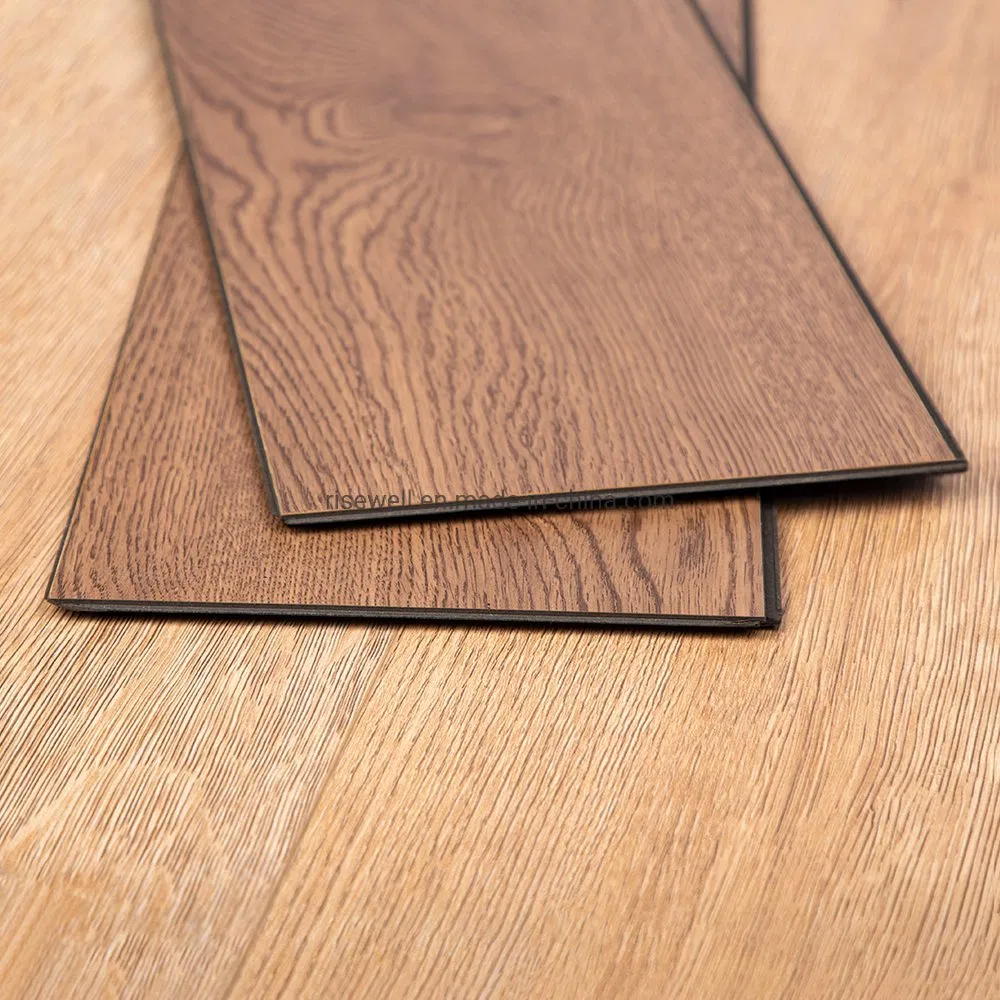 New Innovation Wood Look Embossed Surface Flooring Waterproof Laminate PVC Free Floor Click Lock Fiberboard Flooring