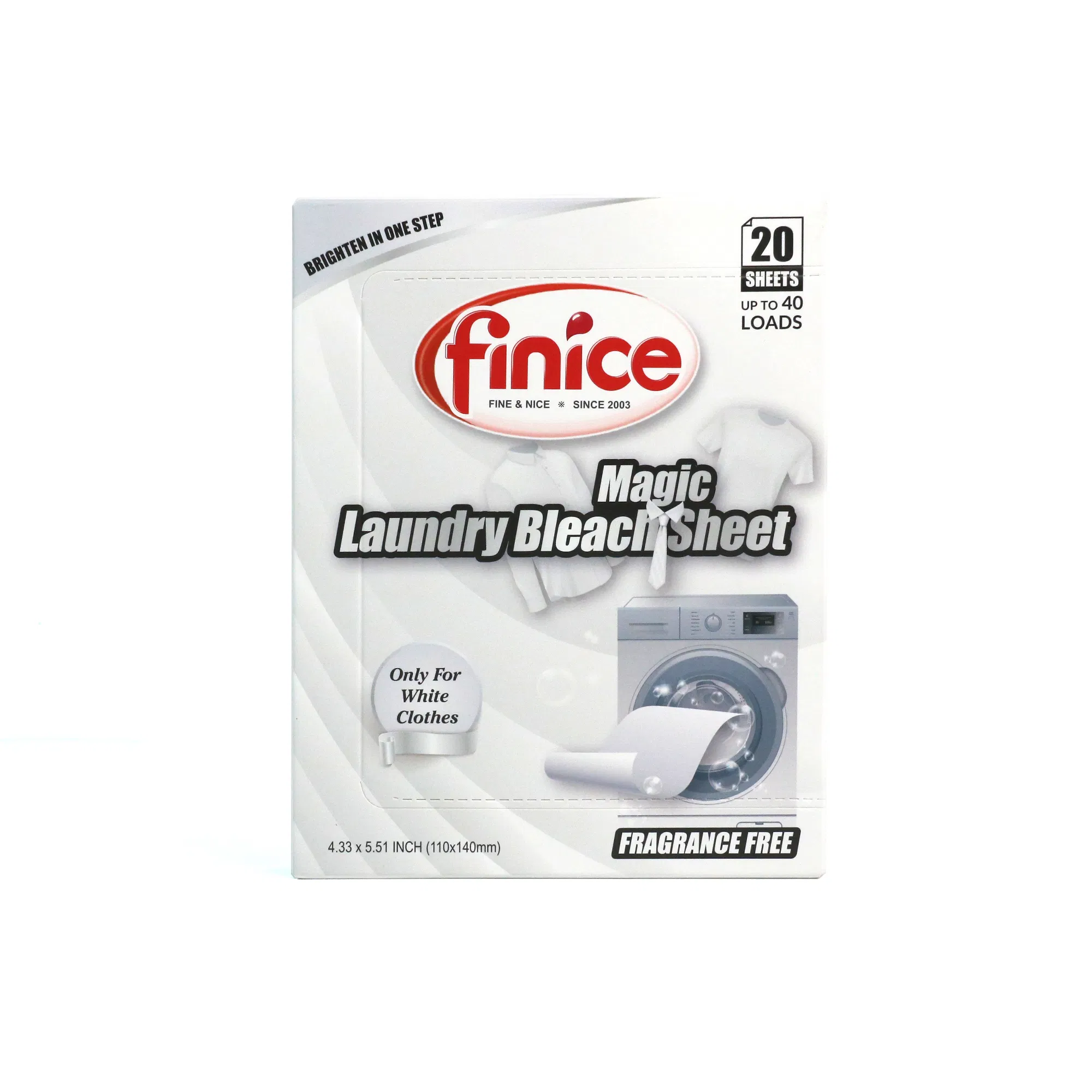 Private Label Laundry Bleach Sheet White Clothes Bleaching Sheet