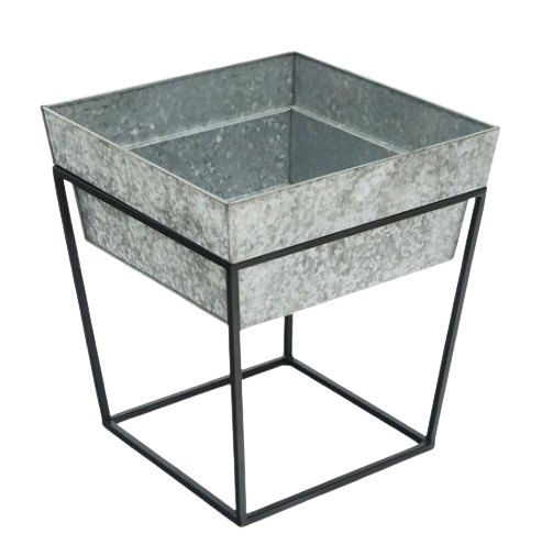 Горшки садовые декоративные комнатные уличные оцинкованные