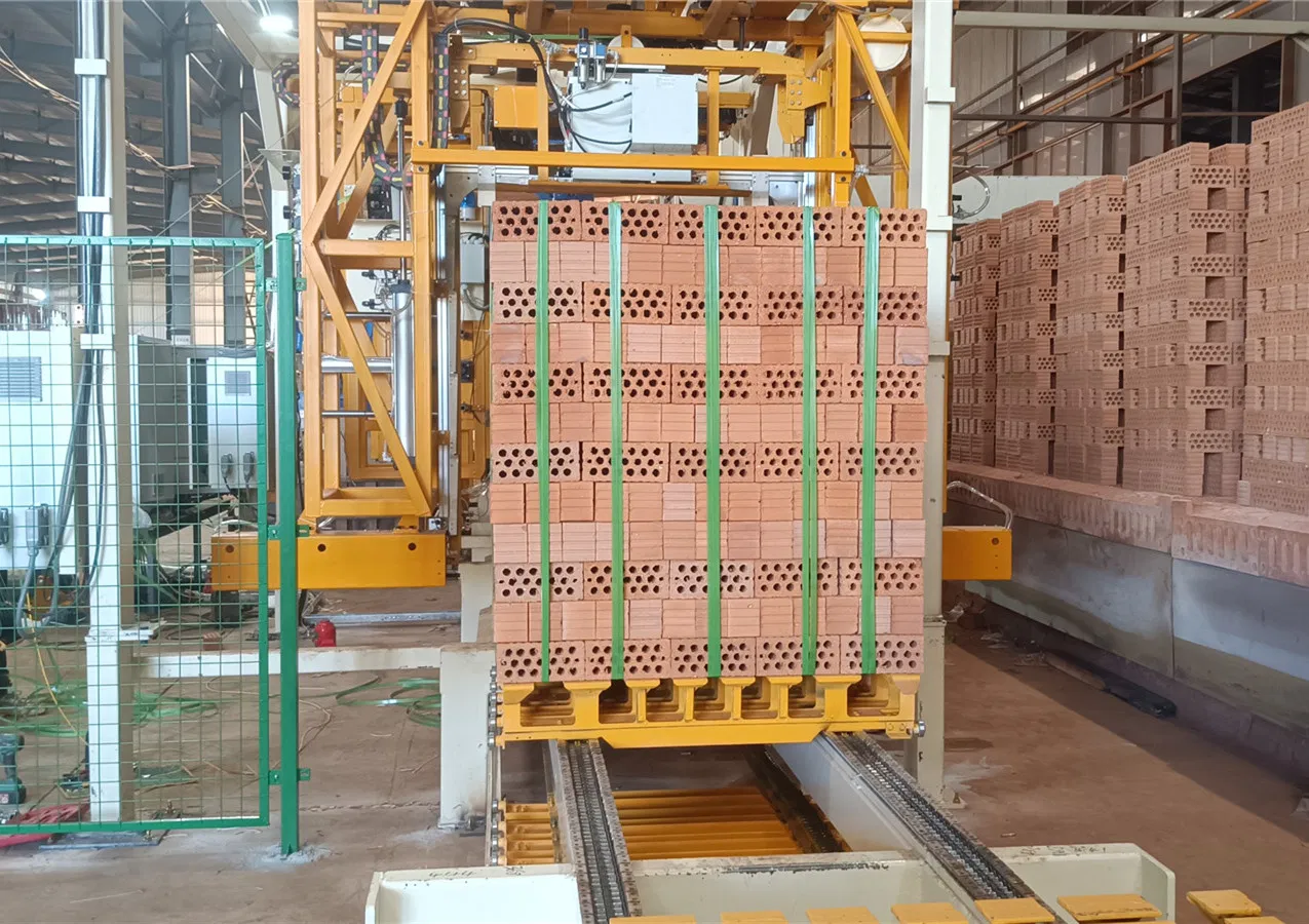 Automatic Packing Line Clay or Red Brick Packing Palletizer