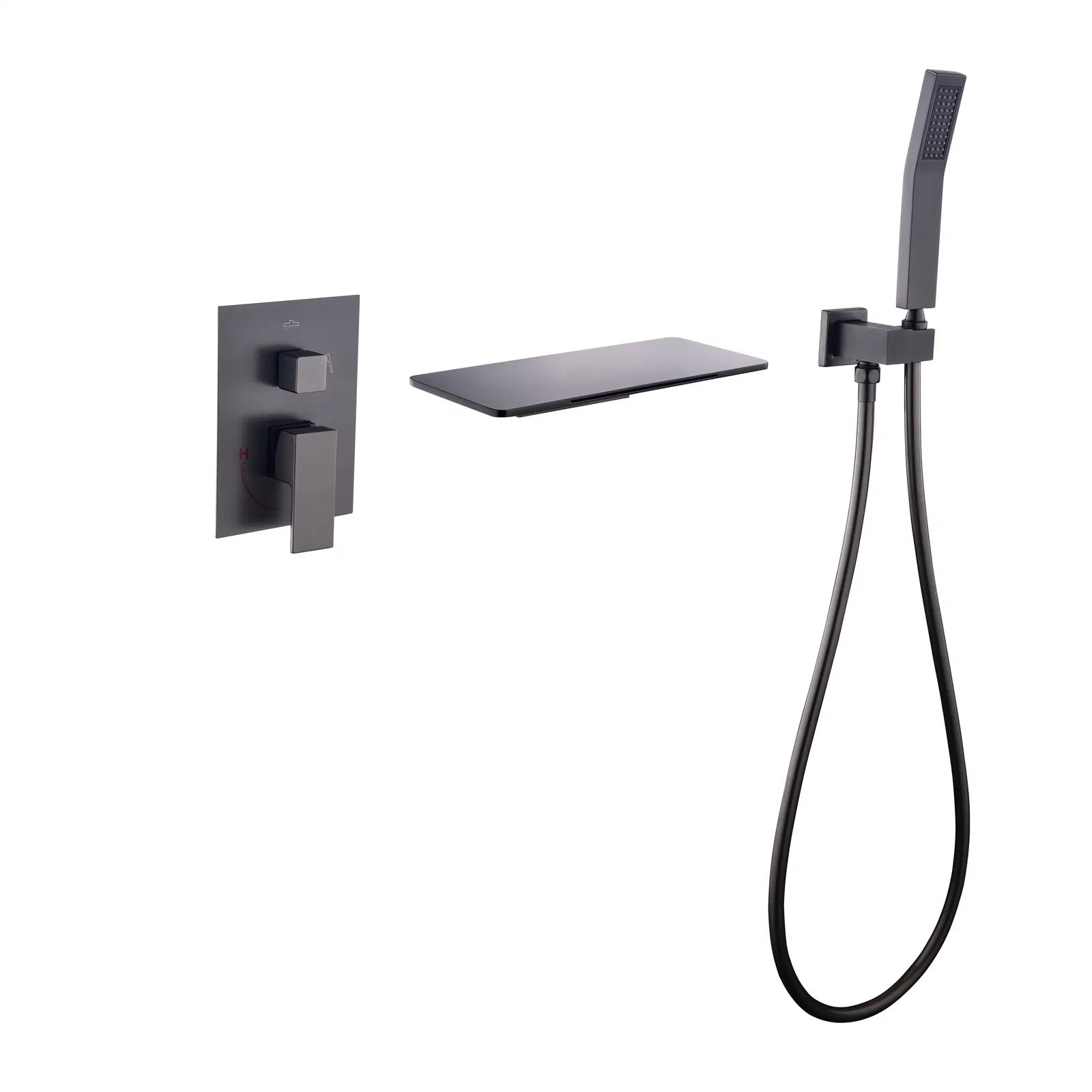 New Design Model Chromed Round Shape Two Functiones bathtub Concealed Shower Mixer Set