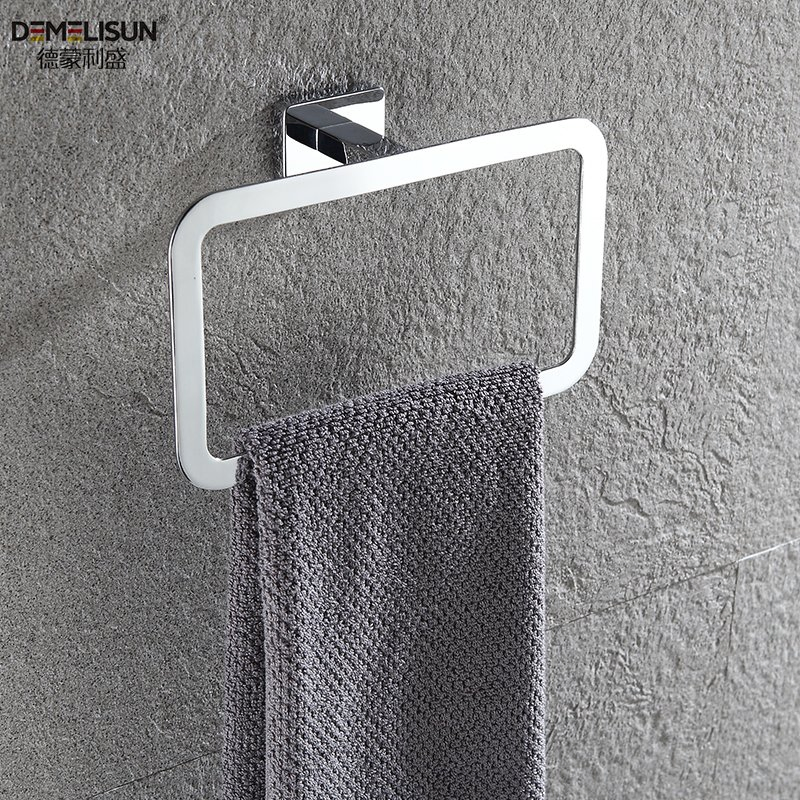 Custom Wall Mounted Towel Hanger Chrome Bathroom Accessory Towel Ring