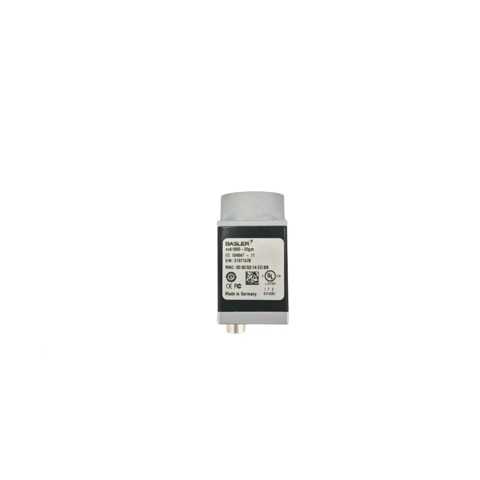 Промышленная камера Basler acA1600-20gm GigE
