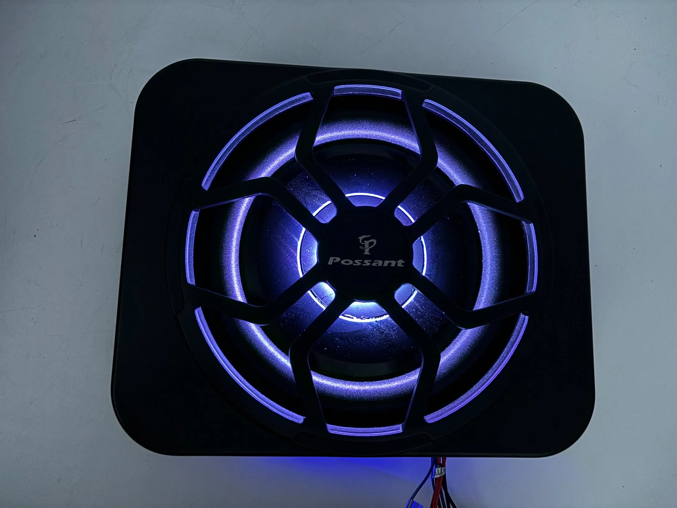 New Design Small 10 Inch Under Seat Car Subwoofer with Multi LED