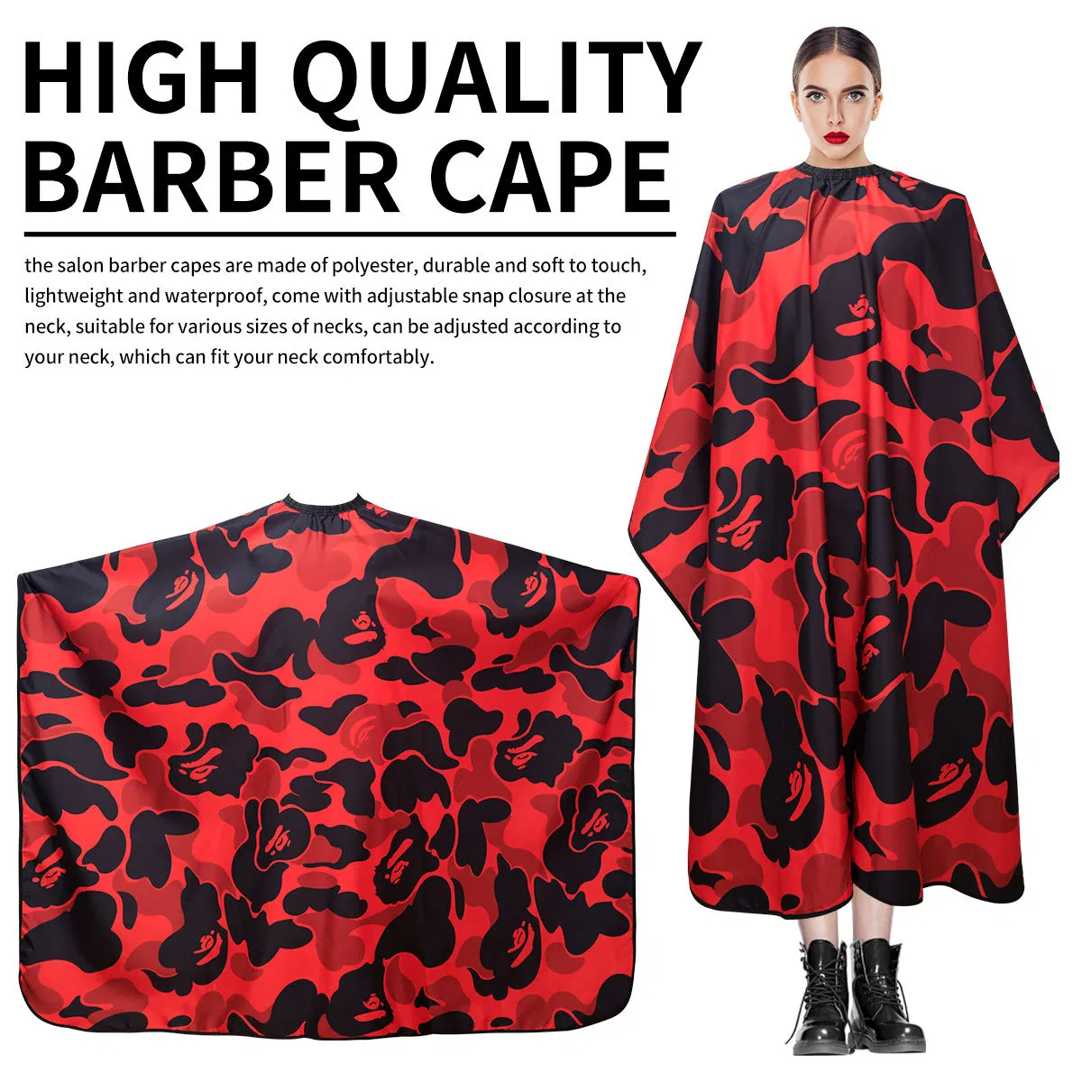 Профессиональная накидка для стрижки волос Barber Cape