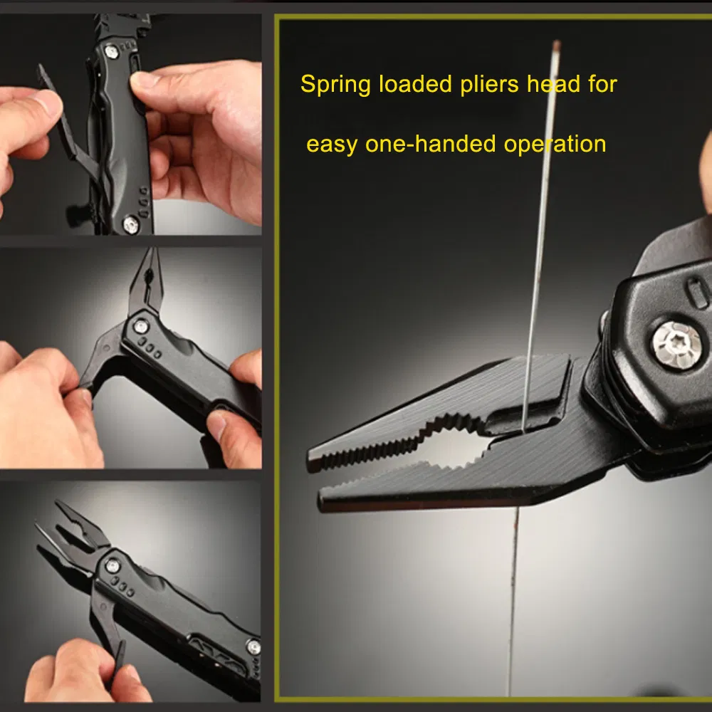 Top Stainless Steel Multifunction Pliers Camping Survival Multitool Wrench Hammer