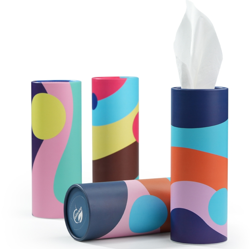 Car Tissue Easy Carry Cylinder Tissues Box for Car Disposable Tissue