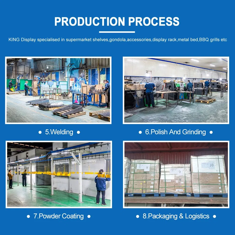 Retail Metal Rack 4 Way Pop up Store Clothing Display Stand