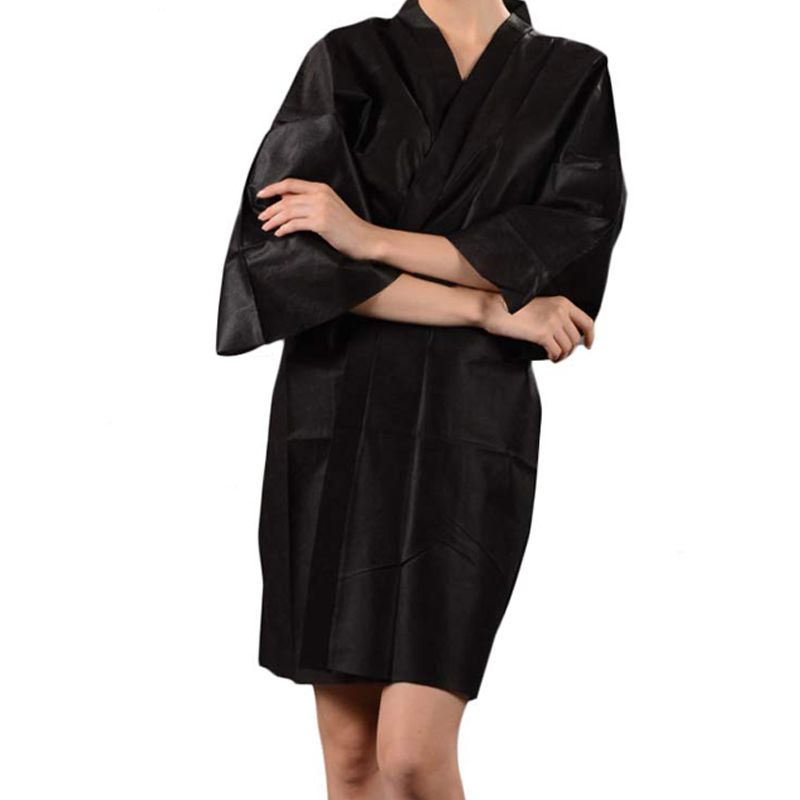 Comfortable Breathable Disposable Non-Woven Massage Beauty SPA Kimono