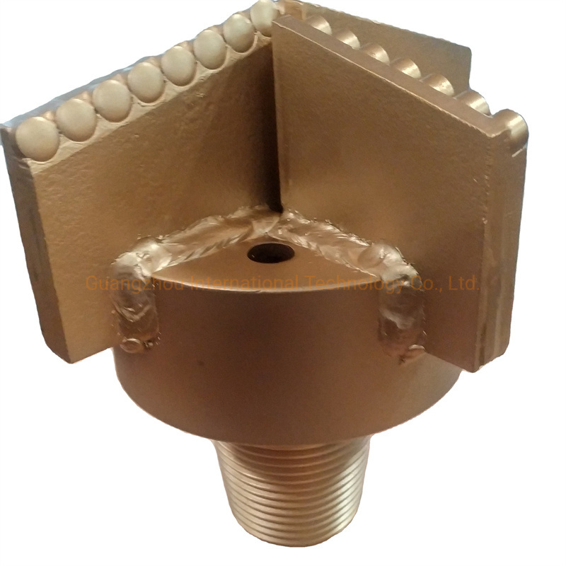 PDC долото для бурения скважин, 3 лопасти, алмазное