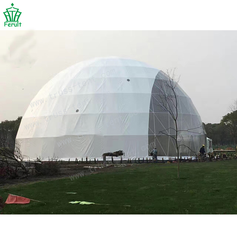 Factory Sale Large Soundproof Round Geodesic Party Steel Dome House Event Tent