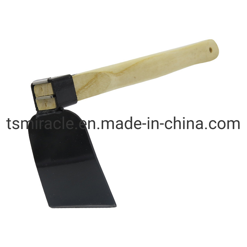 Garden Tool Black Wood Handle Plastic Sprayed Dual Purpose Hoe Four-Pronged Rake Sshovel Outdoor Hoe