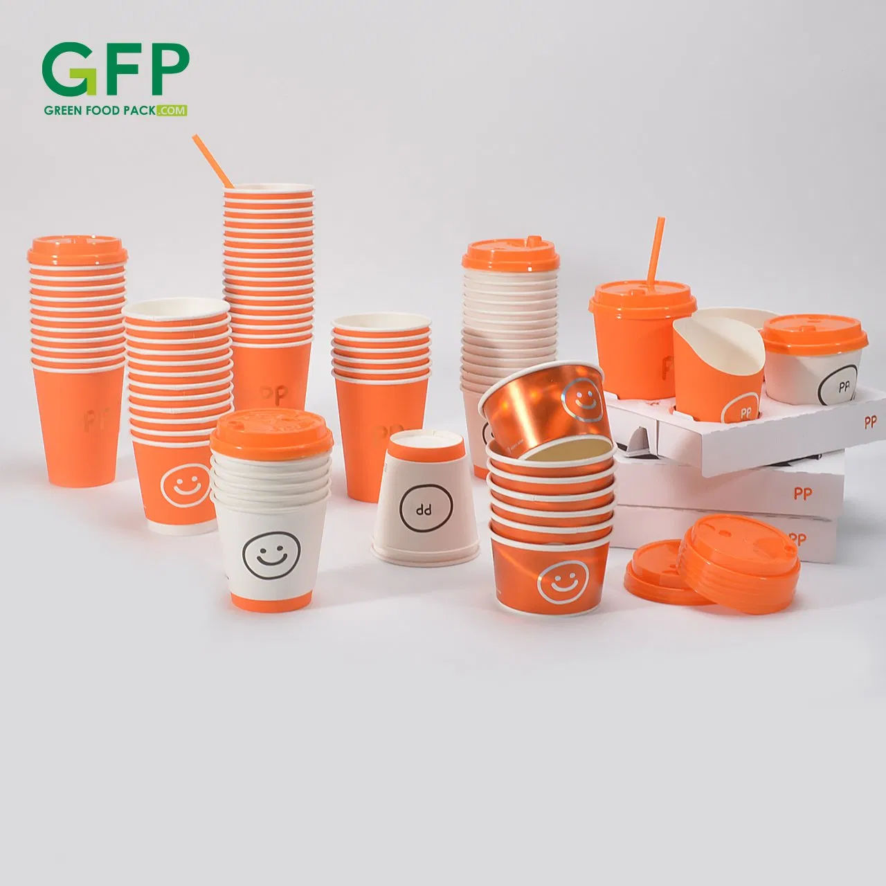 Disposable Takeaway Packaging Ice Cream Container Tubs Paper Cup with Lid