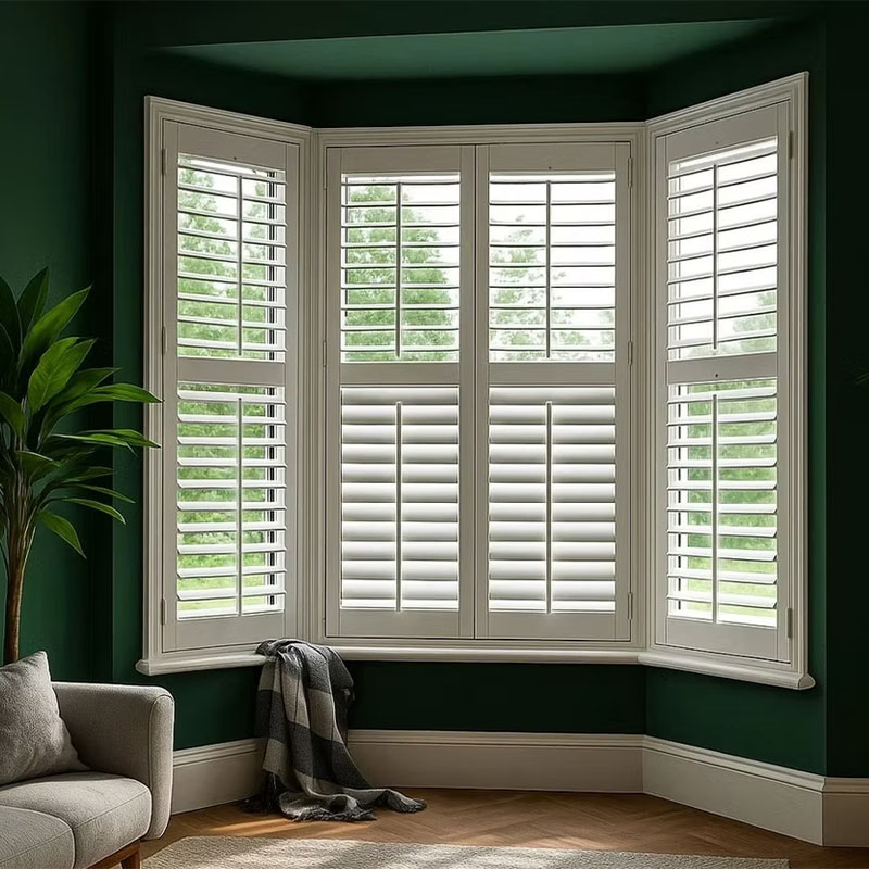 Direct China Environmental Wooden Plantation Shutters for Home/Office