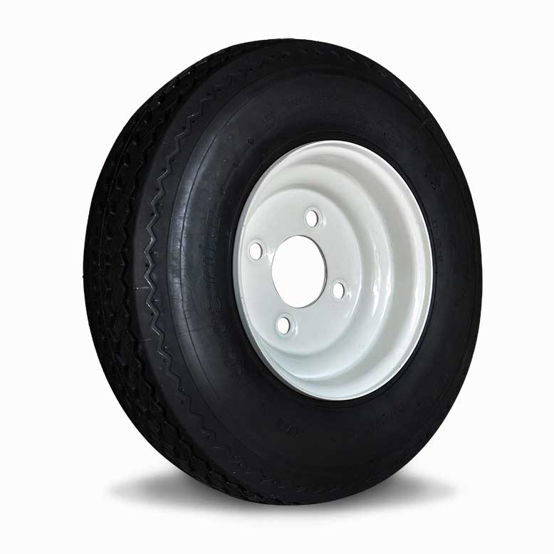 5.7-8 Complete Assembly Trailer Wheel and Tire for Agricultural Cultivator, Cattle Log Splitter