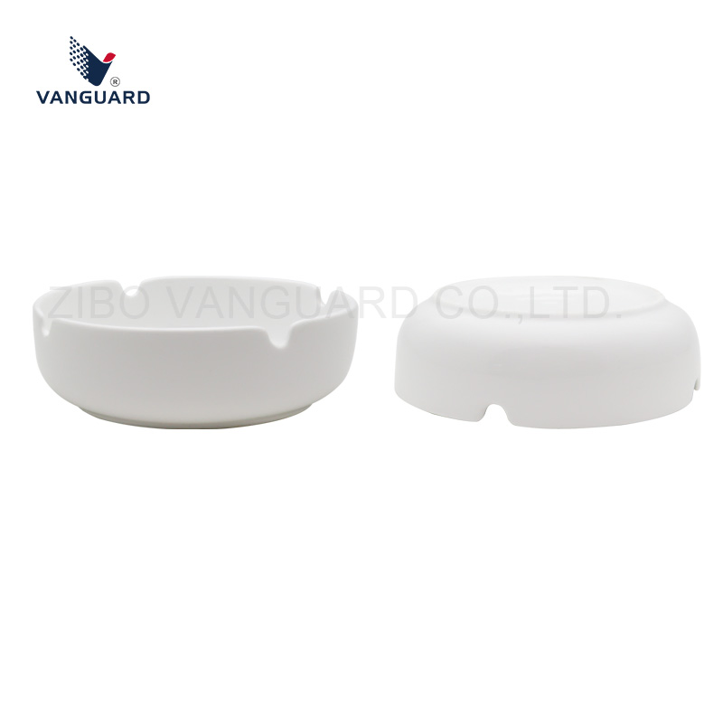 Creative Floral Design Round Wholesale Custom Ceramic Cigar Ashtray