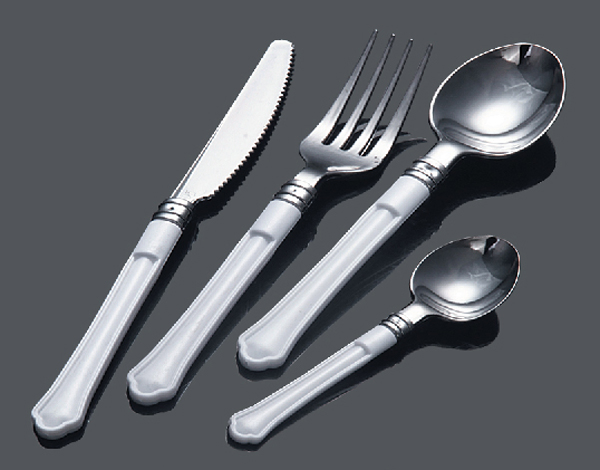 Plastic PS Sliver Cutlery Spoon/Fork/Knife