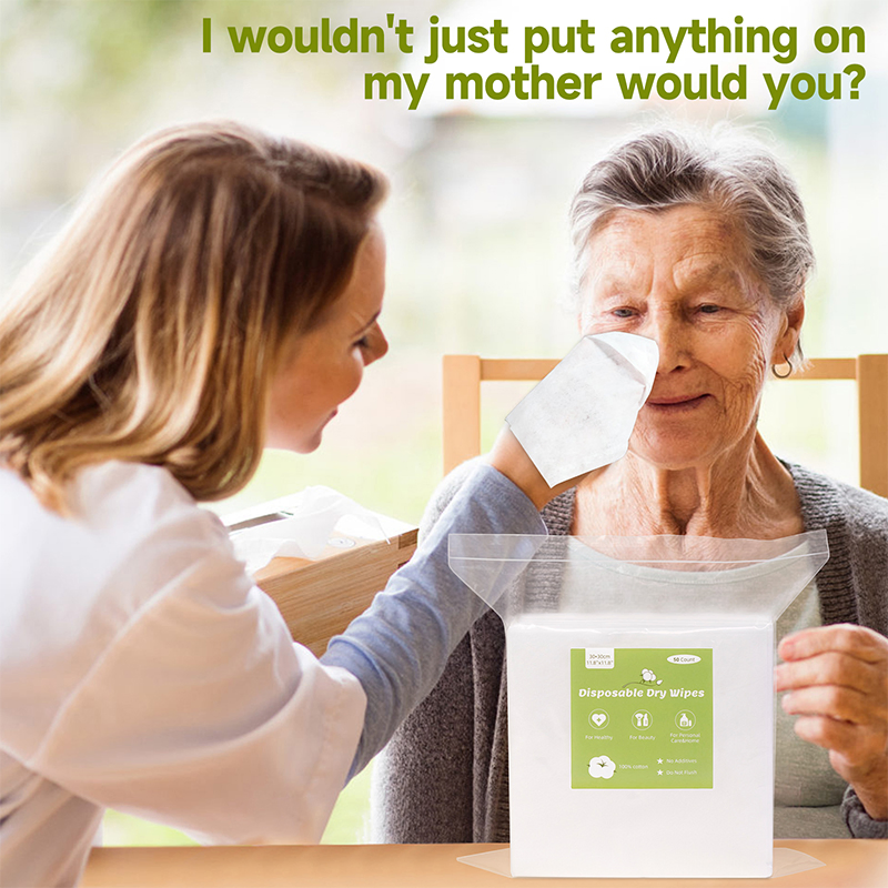 Multipurpose Disposable Dry Non-Woven Wipes for Body and Face