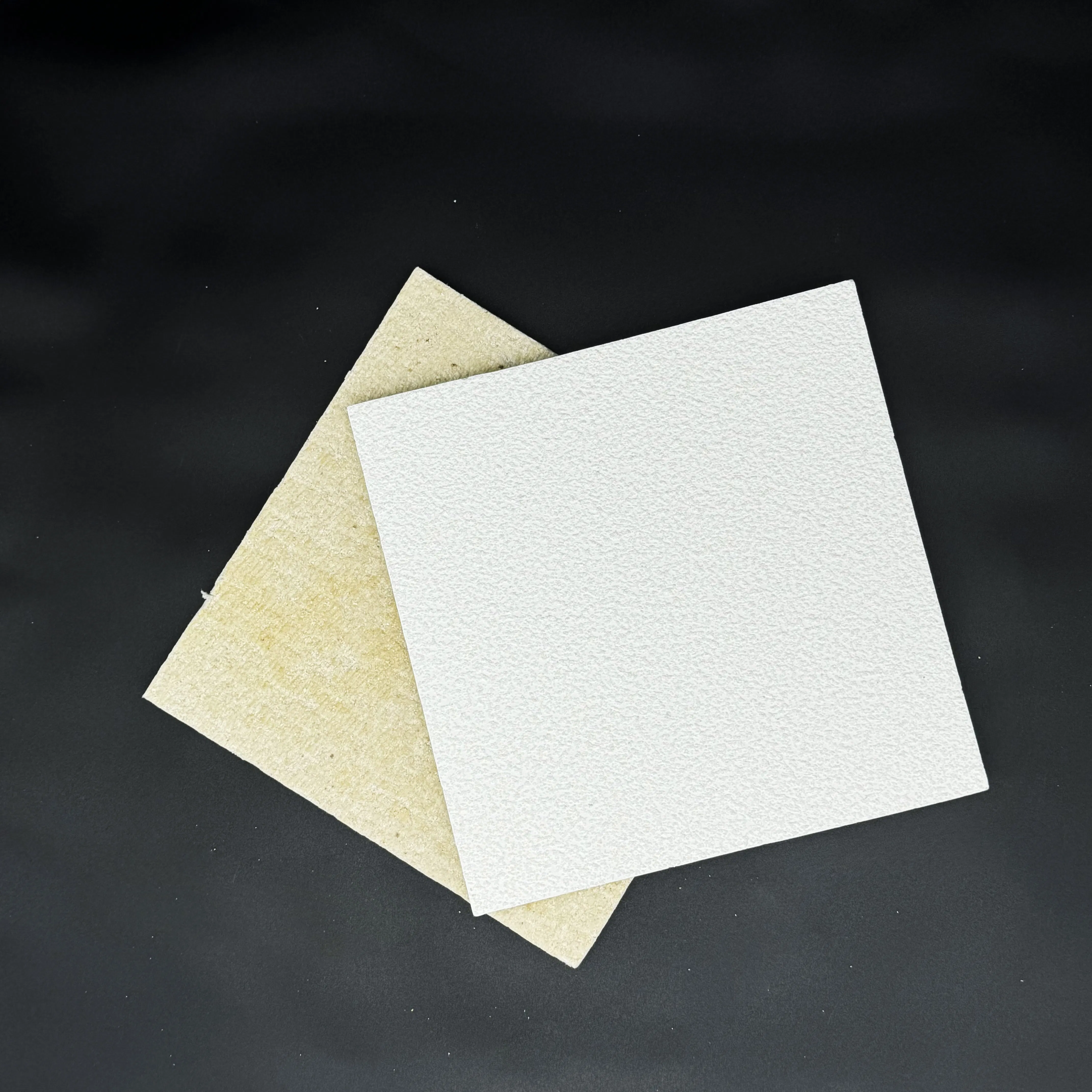 Acoustic Mineral Fiber Drop Ceiling Tiles 14mm for Clean Room with Sand Texture Finish Fire Rated Class a