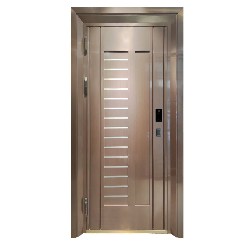 Factory Direct Sale High Quality Custom Various Style Modern Entrance Security Metal Door for Villas House Aluminum Stainless Steel Door