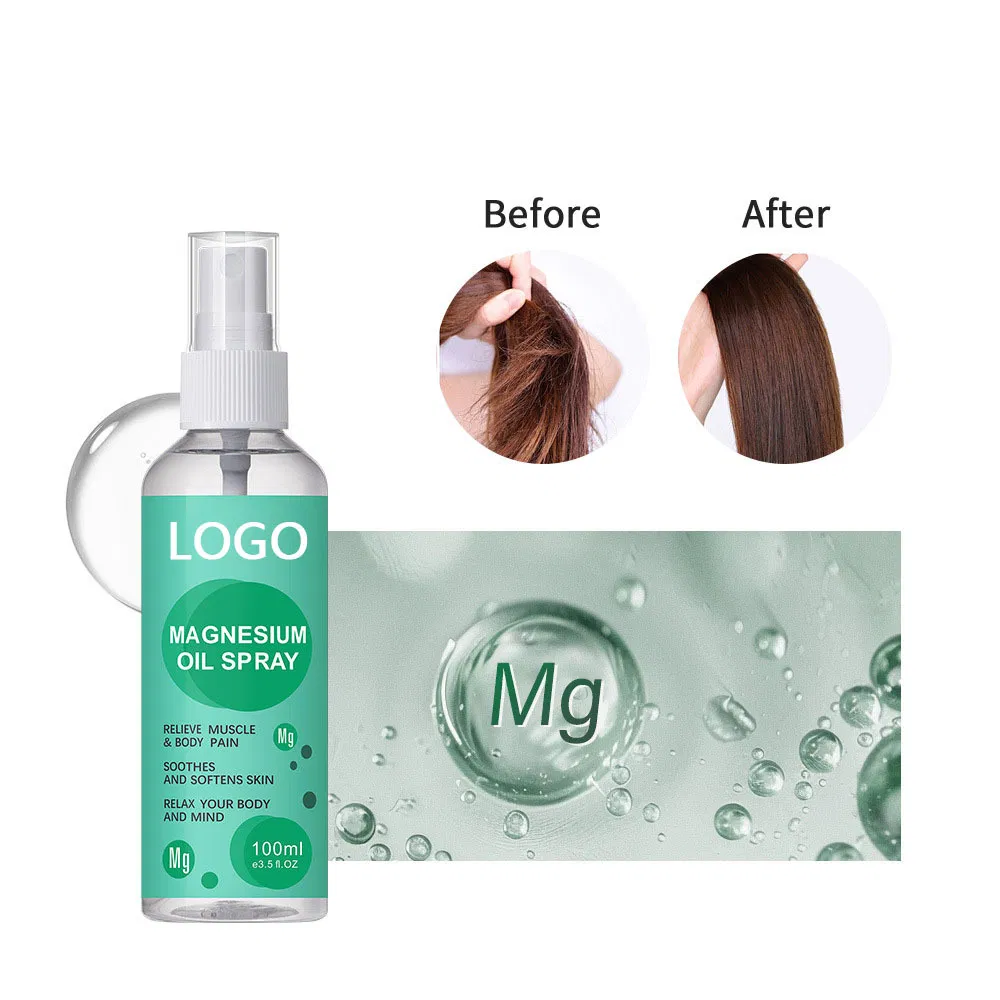 OEM Magnesium Oil Spray Massage and Relaxation Spray to Relieve Pain in Knees, Neck and Other Body Joints.