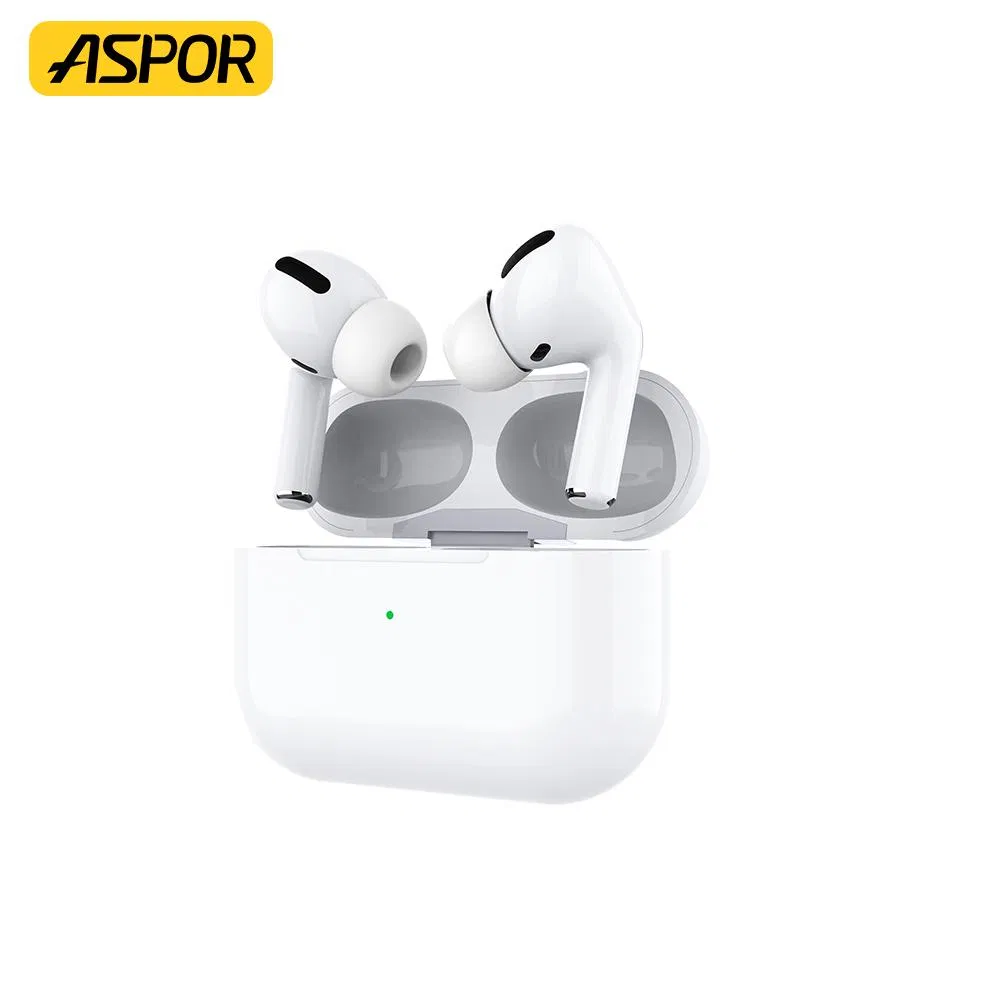 Aspor Tws Earphone Airbass PRO Anc Function Support Wireless Charging Noise Reduction Direct Factory