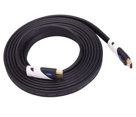 Flat Gold Plated Blue High Speed HDMI Cable 1.4
