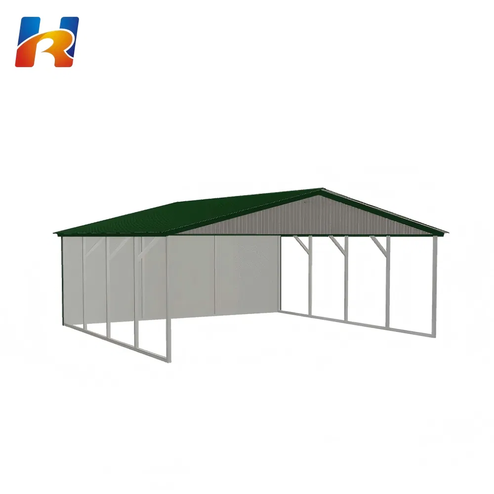 Custom Prefab Waterproof Carport Steel Structure Mobile Car Garport Steel Frame Garage