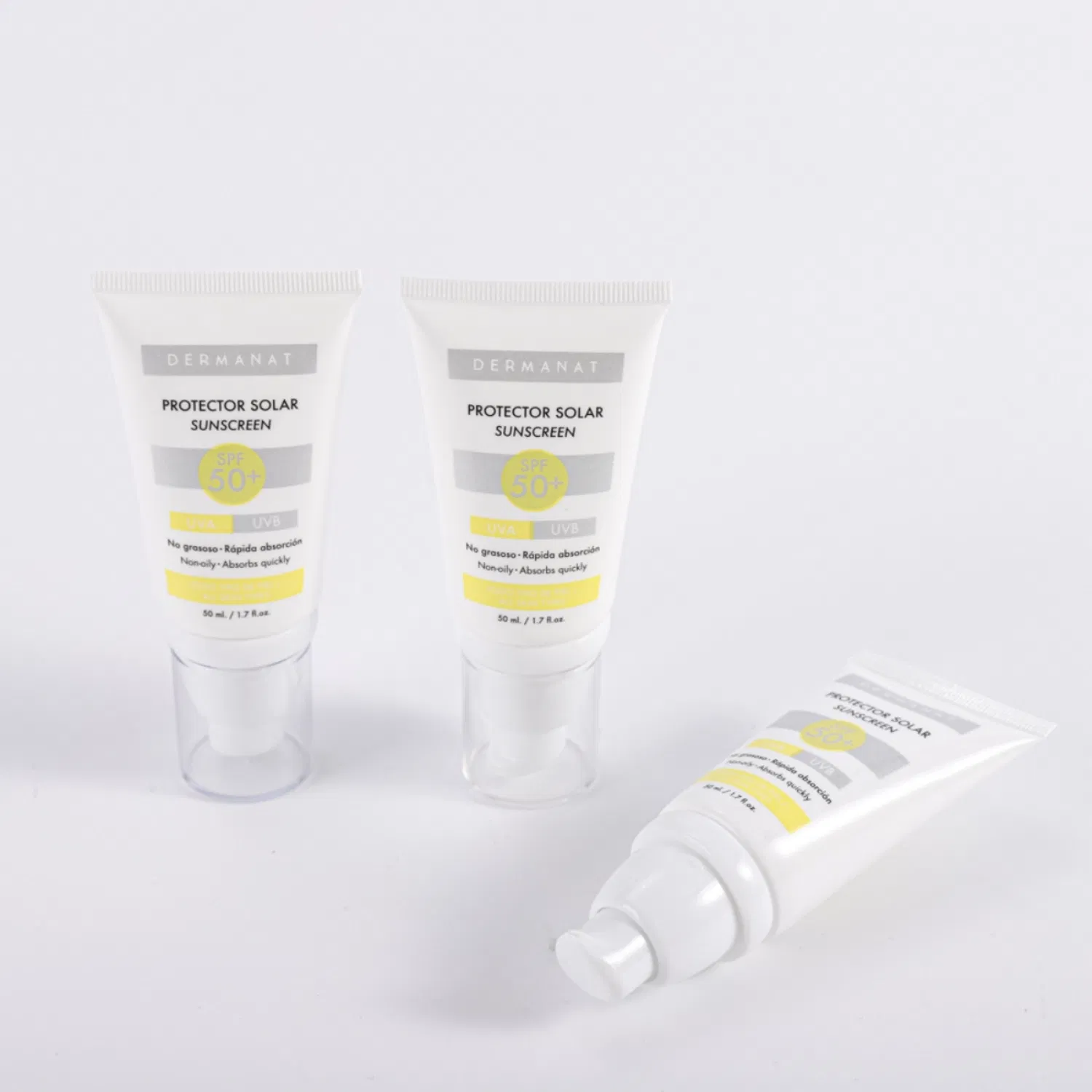 Sunscreen Plastic Lotion Pump Packaging Soft Tube