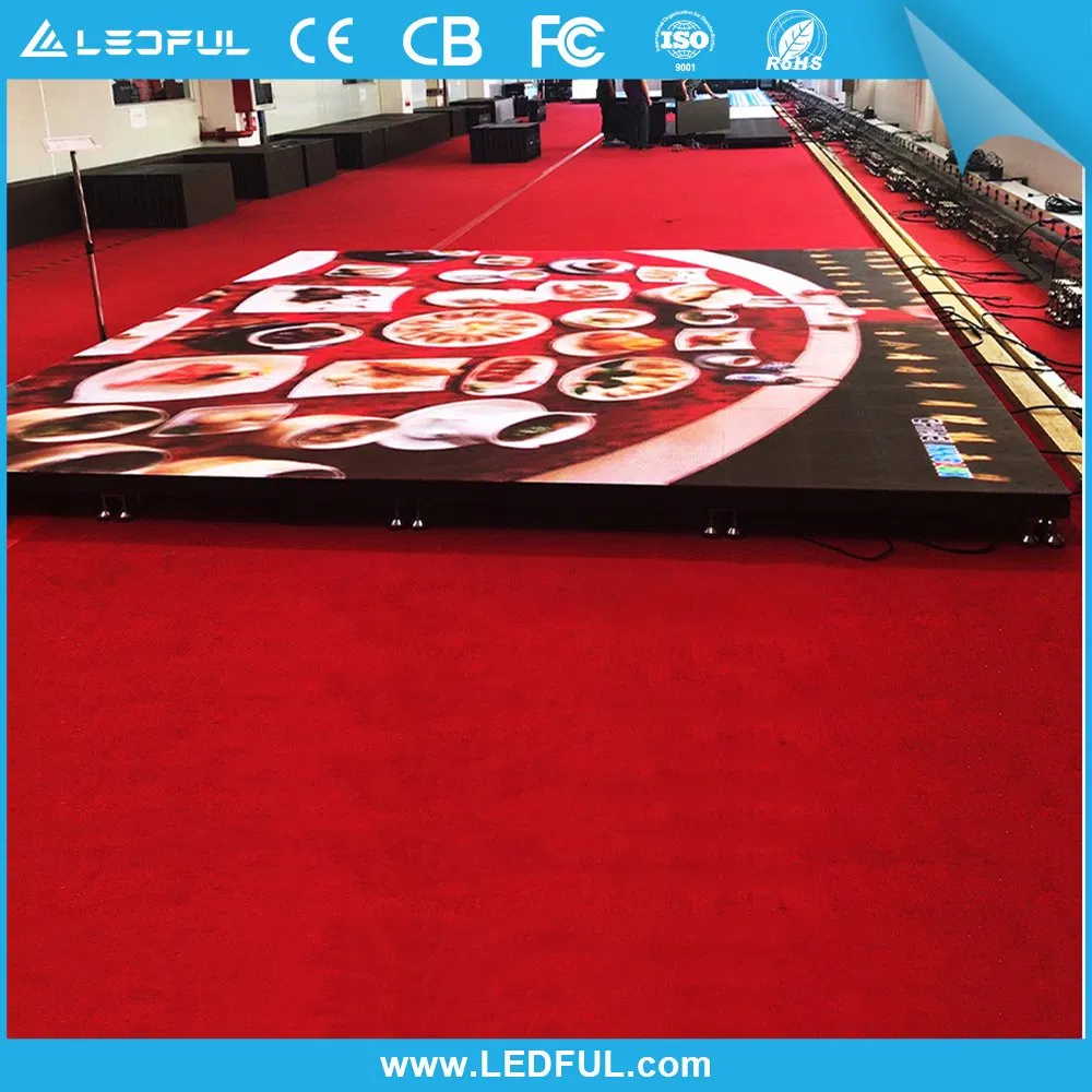 Removable P3 P4 HD Video Interactive LED Screen Dance Floor Touch