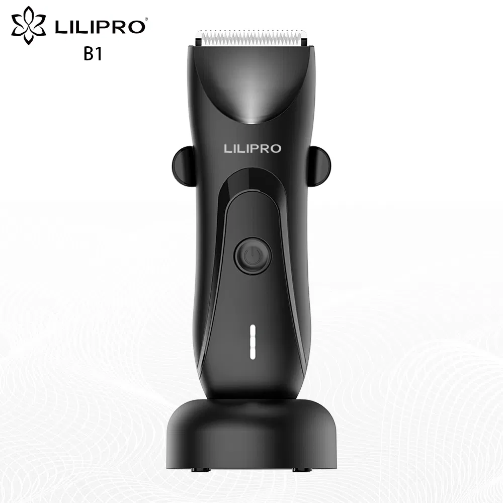 Lilipro B1 Moisture-Proof Ball Trimmer Having Light & Ceramic-Coated Blade Body Stylist for Pubic/Body/Groin Care Electric Shaving Devices