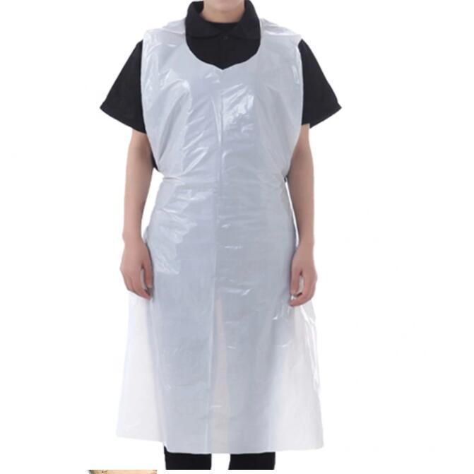 Customized Disposable Plastic Aprons Waterproof Medical /Kitchen Apron PE Apron