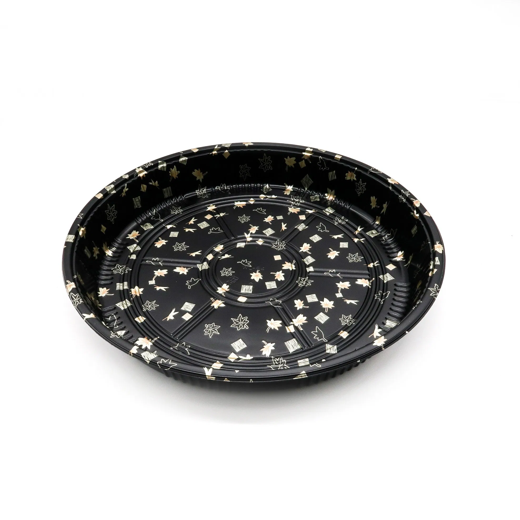 Eco-Friendly Recyclable Disposable Food Container Take out Round Plastic Sushi Food Packaging Sushi Tray