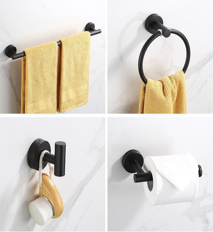 Wholesale Kitchen Bath Faucet Accessory Tower Rack Set 5 Piece Bathroom Fixture