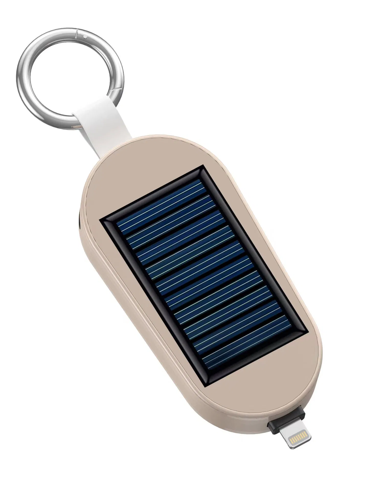 Portable Mini Solar Power Bank Keychain Watch Emergency Charging