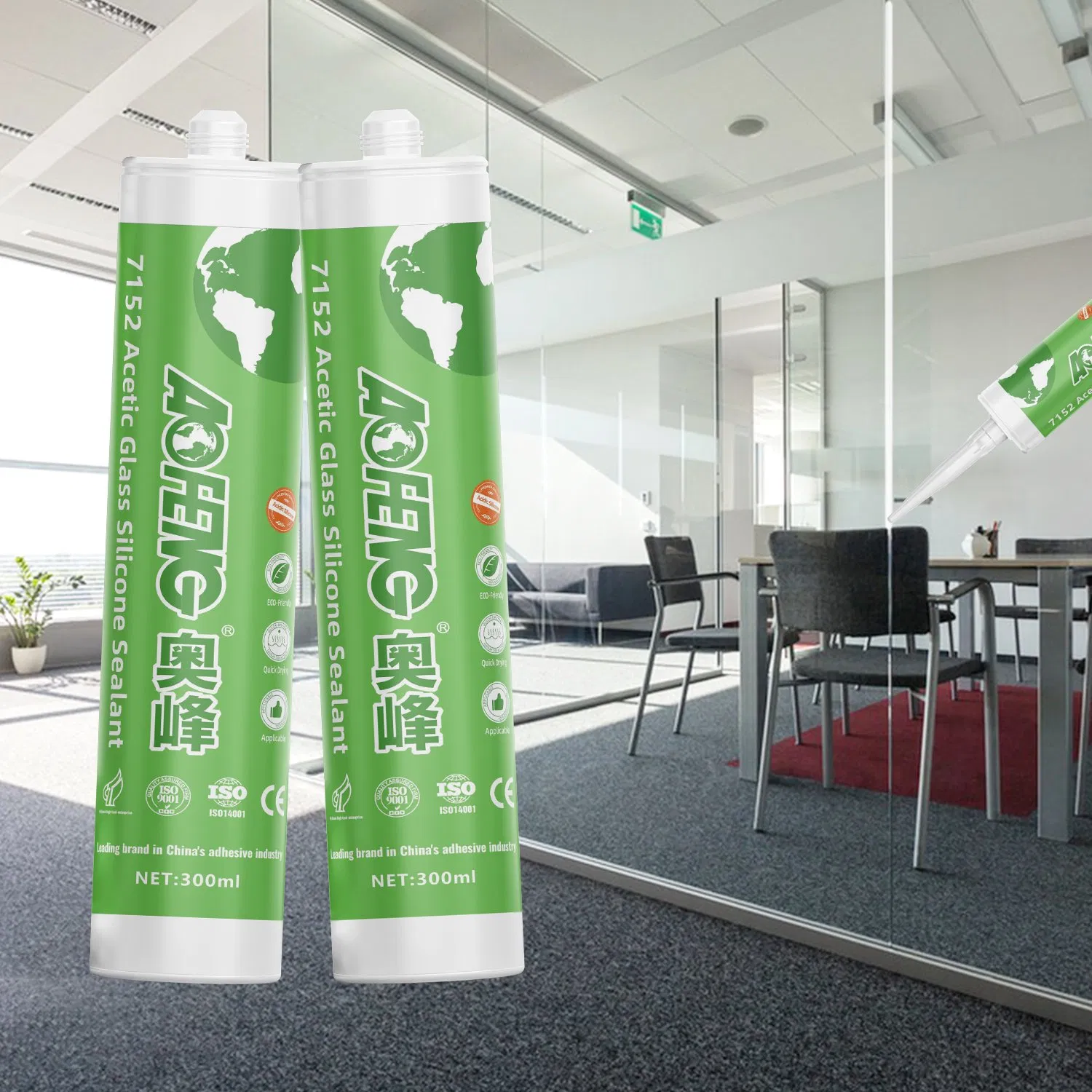 Rapid Setting Glass Silicone Sealant for Quick Repairs