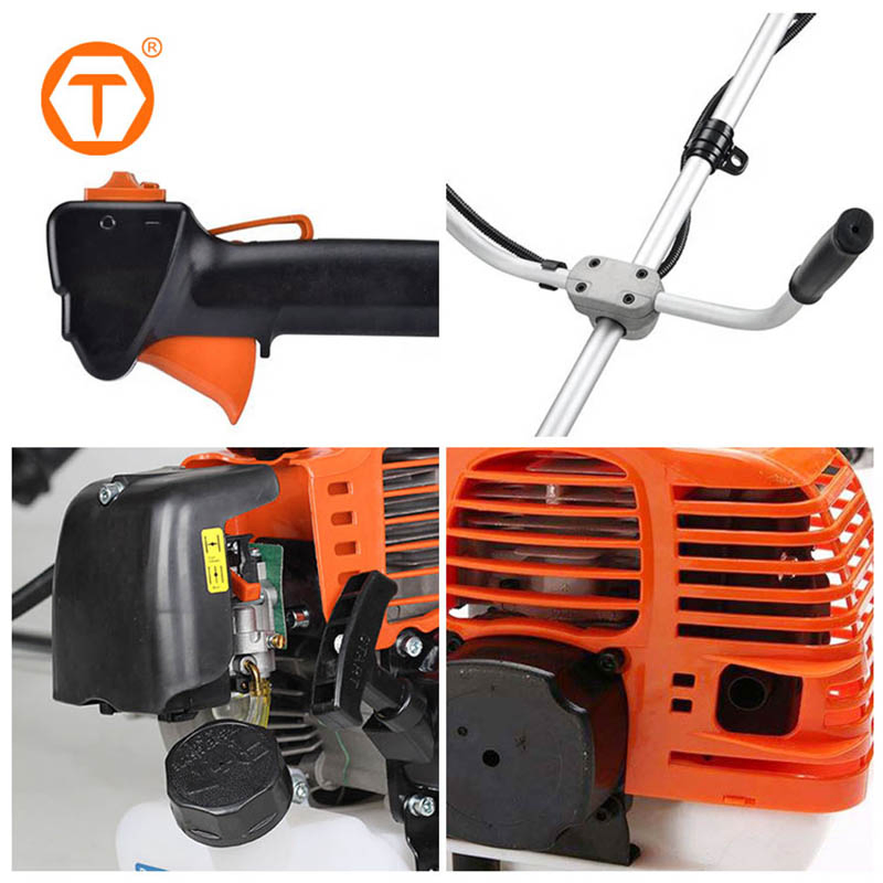Professional Brushcutter Grass Machine Single Cylinder Power String Trimmers 2-Stroke 52cc Weed Wacker Gasoline Brush Cutter