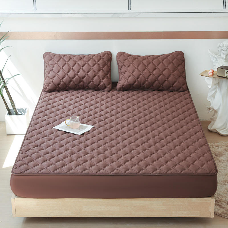 Wholesale Proof Waterproof Mattress Protector Fitted Style with Fabric Cover for Bed