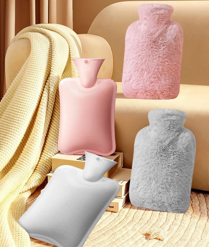 High Quality Rubber/PVC Hot Water Bottle 2L 1L Hand Warmer Hot-Water Bag for Winter