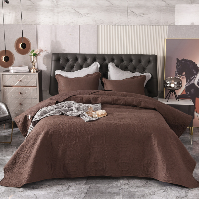 Factory Direct Bedding Bedspread Cover Set for Bedroom Hotel Wholesale Wash Cotton Quilt Cover Set