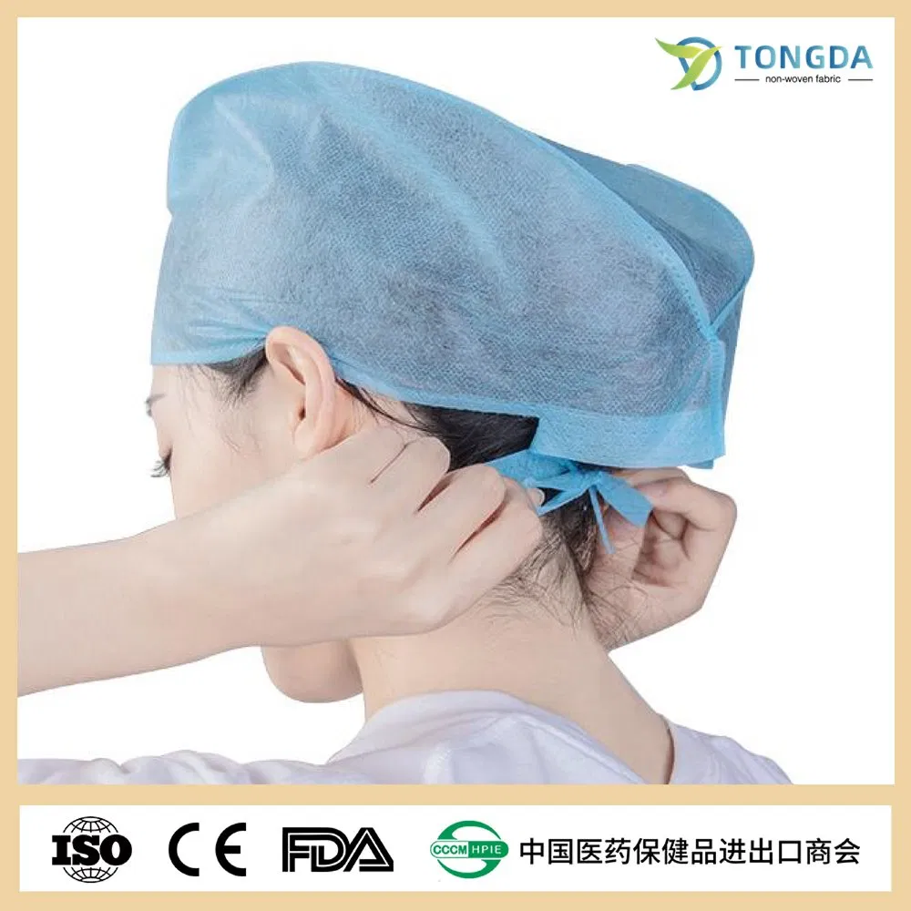 Disposable Nonwoven Doctor Cap with Tie on for Industry