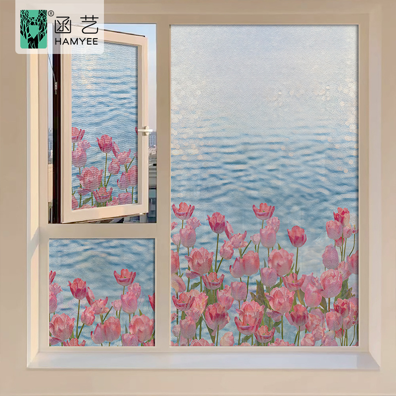 Custom Window Privacy Film Factory Direct Sale PVC Electrostatic Window Decorative Film