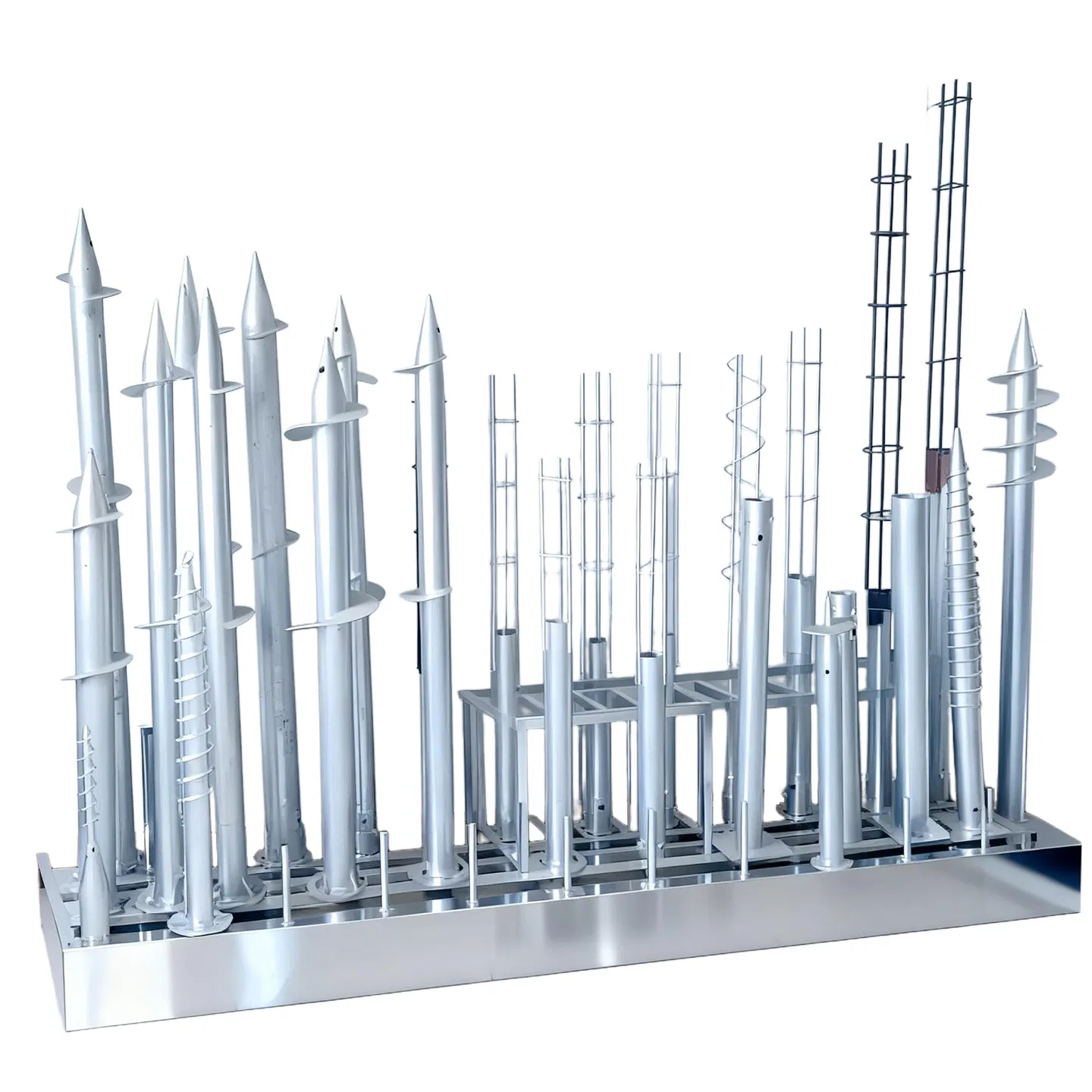 Винтовые сваи для крепления солнечных панелей